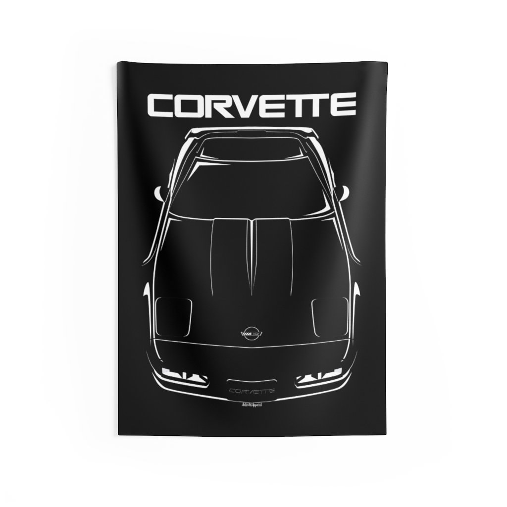 Chevrolet Corvette C4 Wall Tapestry Corvette Wall Art Etsy