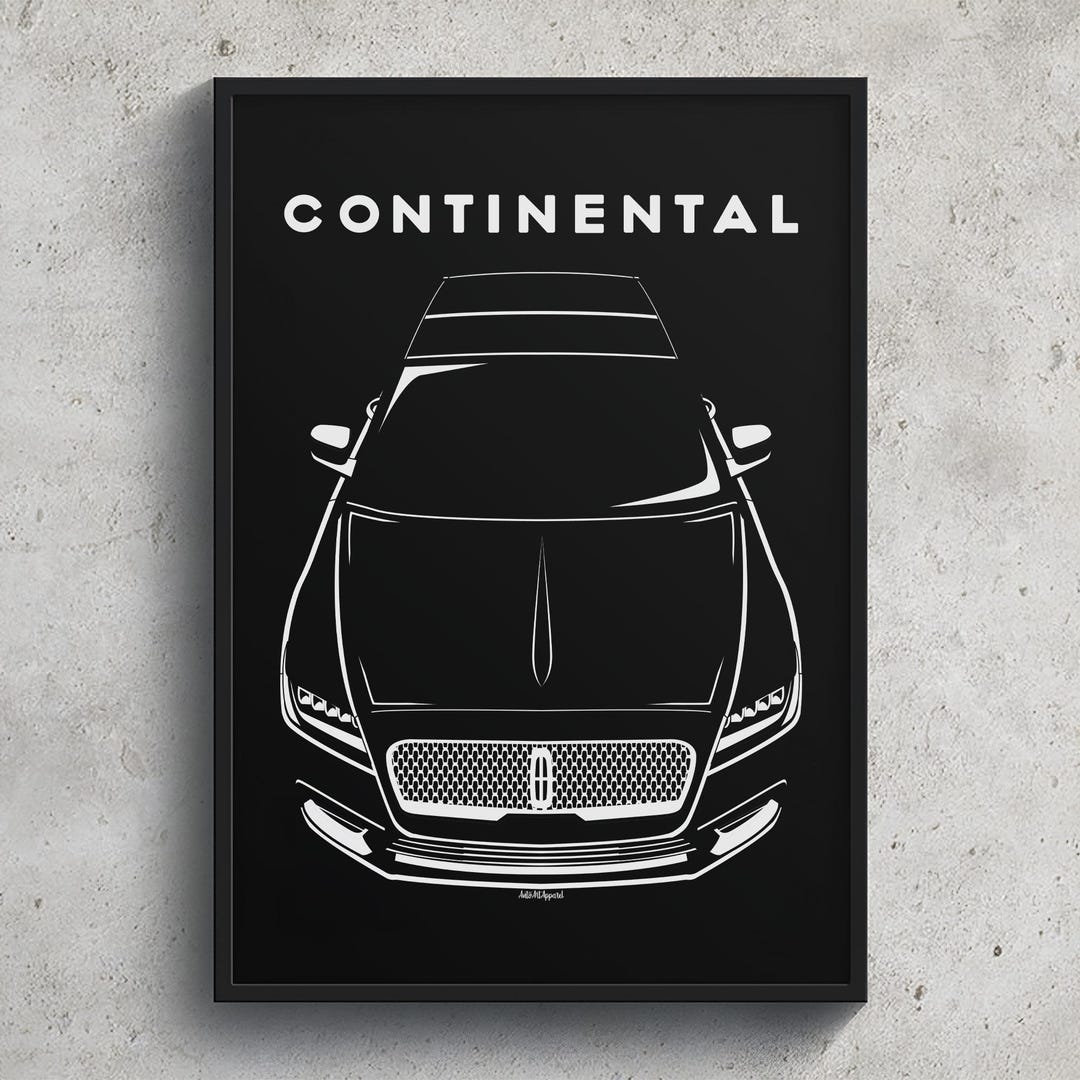 Lincoln Continental 20172020 Poster Etsy
