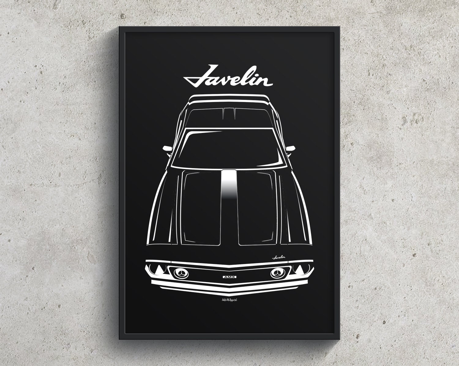 AMC Javelin AMX Poster Javelin AMX Print Garage Decor Wall Art Gifts Man Cave Decor Gift For Him Print Posters Arts