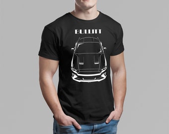 Ford Mustang Bullitt 2018-2020 - Multi-color T-shirt Steve McQueen Mustang Shirt - Car Enthusiast Gifts - Cars Gift - Racing Shirts Car Tees