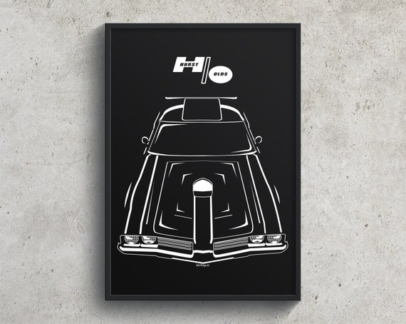 Oldsmobile Hurst Olds 1969 Poster Oldsmobile Wall Art Gifts | Etsy