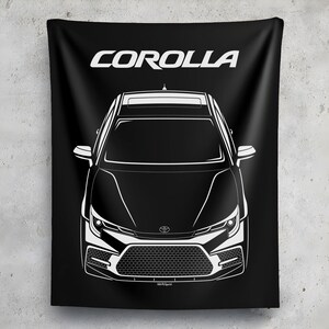 Toyota Corolla 2020 2022 Tapestry Wall Art JDM Decor Garage Wall Hangings Car Gifts Cars Art