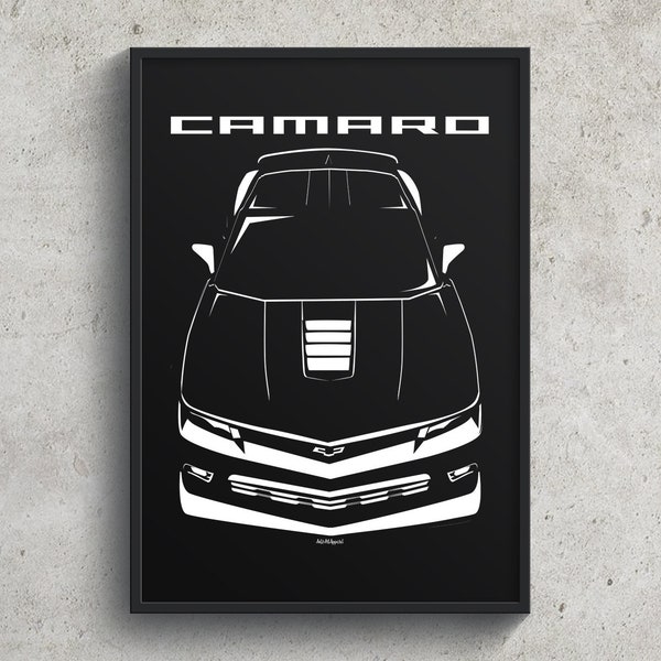 Chevrolet Camaro Z28 5th gen 2014-2015 - Z28 Print Garage Decor Wall Art Gifts