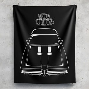 Pontiac GTO The Judge 1969 Wall Tapestry GTO The Judge Garage Wall Art Man Cave Wall Art Garage Tapestries Gifts for Car Lovers