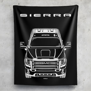 GMC Sierra HD 2020 2023 Tapestry Cars Art Print Garage Decor Car Enthusiasts Gift Wall Hangings Man Cave Art