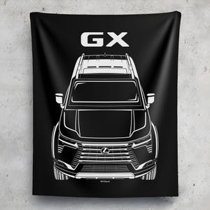 Lexus GX 2024 2025 Tapestry Wall Art JDM Decor Garage Wall Hangings Car Gifts Cars Art