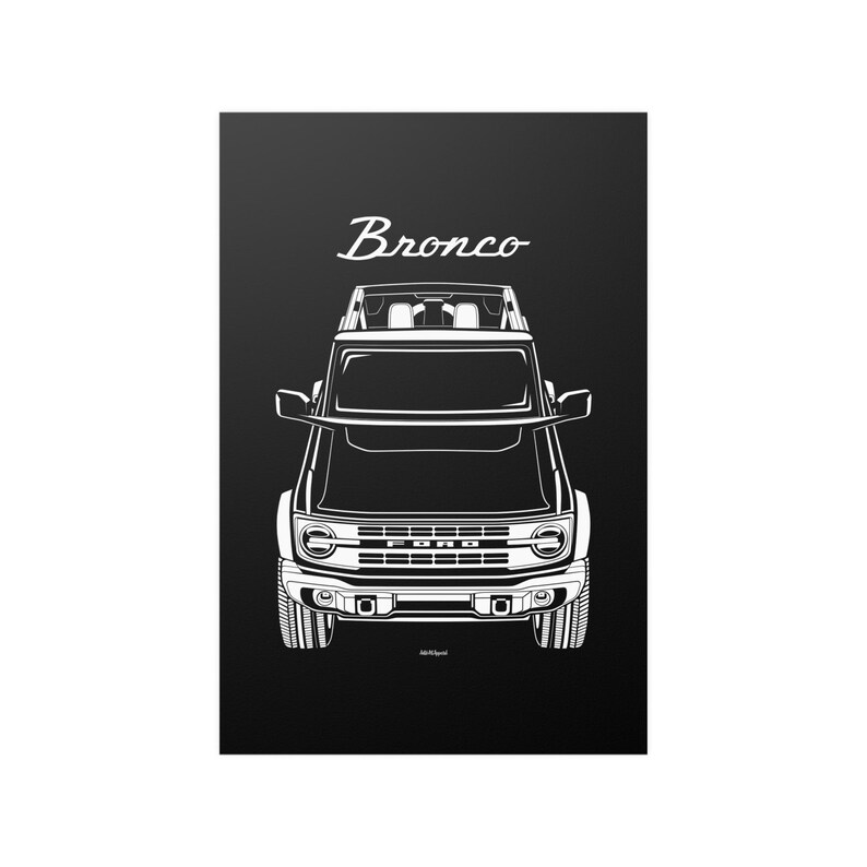 Ford Bronco Heritage Edition Poster Etsy