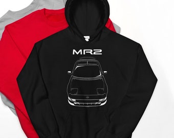 Toyota MR2 GT 2nd gen W20 - Multi-color Hoodie - JDM Hooded Sweatshirt For Car Enthusiasts - Car Guy Gift