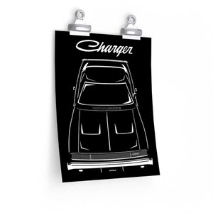 Dodge cargador 1968 cartel 68 cargador clásico RT garaje | Etsy