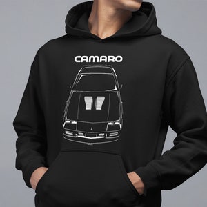 Chevrolet Camaro 3rd gen 1982-1992 Multi-color Hoodie Iroc Hooded Sweatshirt Car Hoodies Gifts for Car Enthusiasts Cars Gift image 1