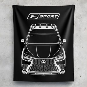 Lexus LX 600 F Sport 2022 2024 Tapestry Wall Art JDM Decor Garage Wall Hangings Car Gifts Cars Art