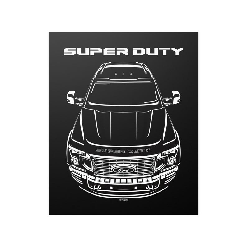 Ford F450 Super Duty Platinum 2020 Poster Etsy