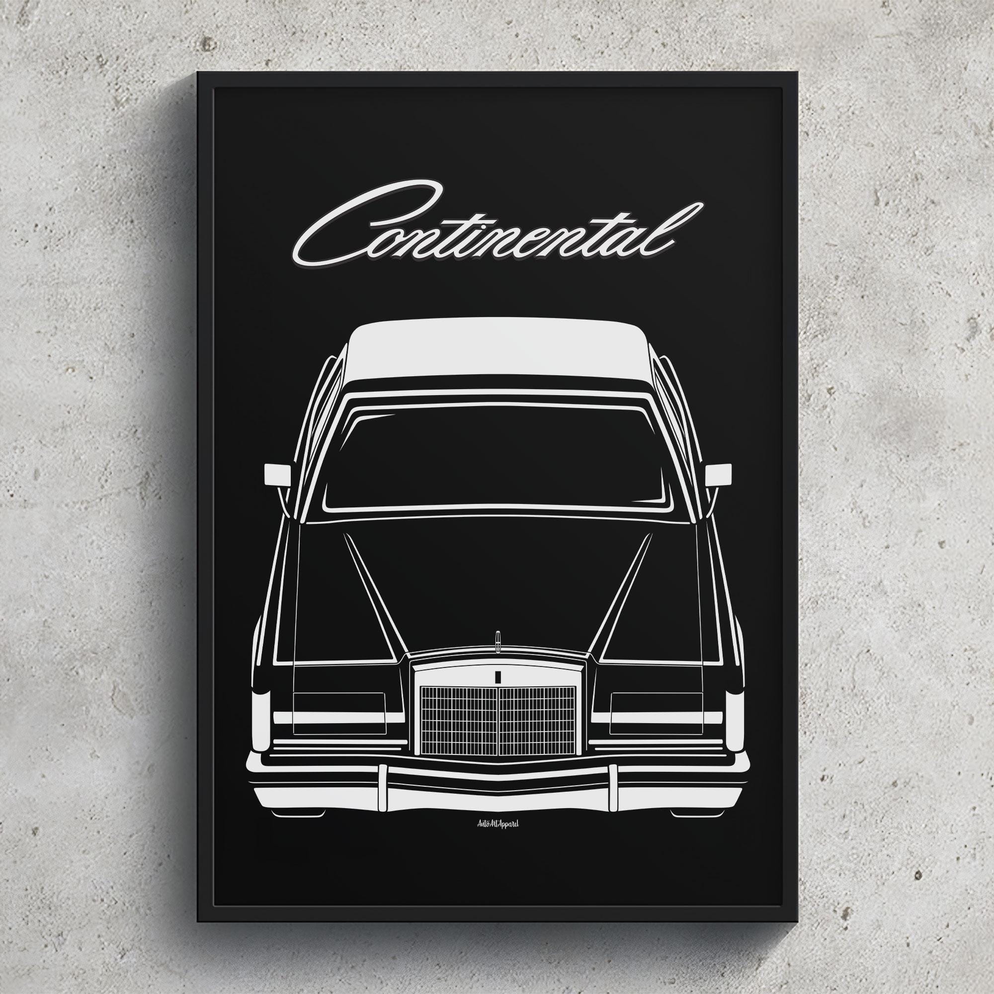 リンカーン コンチネンタル マーク V 1977 1979 ポスター アート