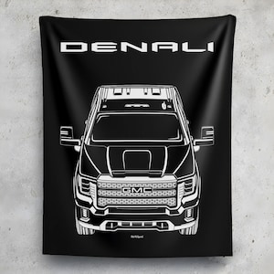 GMC Sierra HD Denali 2020 2023 Tapestry Cars Art Print Garage Decor Car Enthusiasts Gift Wall Hangings Man Cave Art