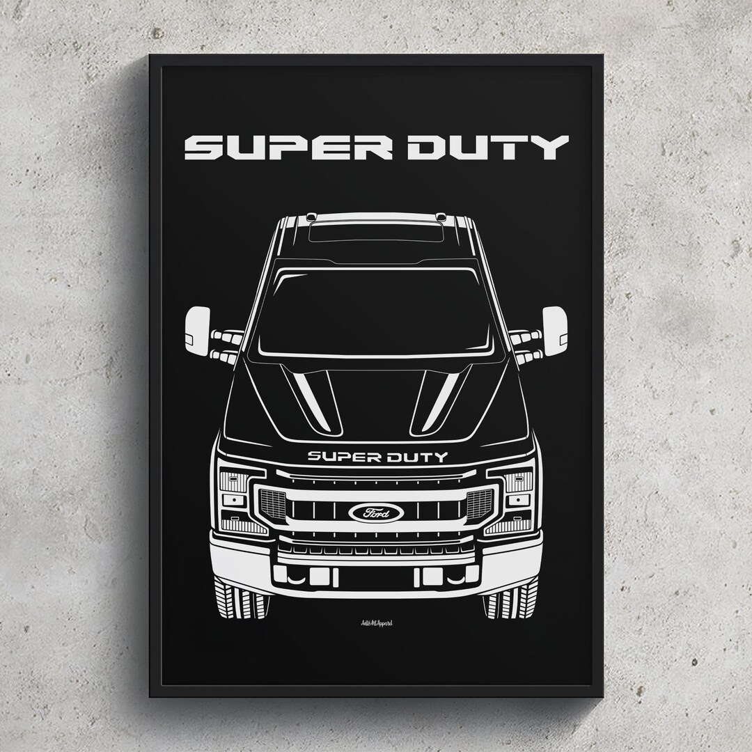 Ford F350 Super Duty XLT 20202022 Poster Etsy