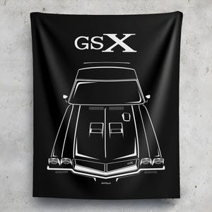 Buick Skylark GSX 2ng gen Wall Tapestry Muscle Car Skylark artwork Man Cave Wall Art Garage Tapestries Gifts for Car Lovers