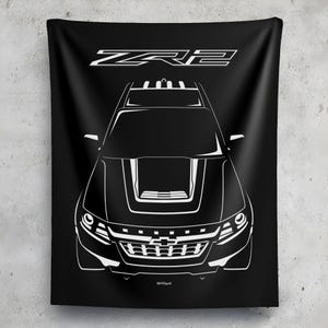 Chevrolet Colorado ZR2 Wall Tapestry Chevy Garage Art Man Cave Wall Art Garage Tapestries Gifts for Car Lovers