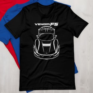 Hennessey Venom F5 T shirt New Hennessey Shirt Supercar Shirts Car Enthusiast Gifts Cars Gift Racing Shirts Car Tees