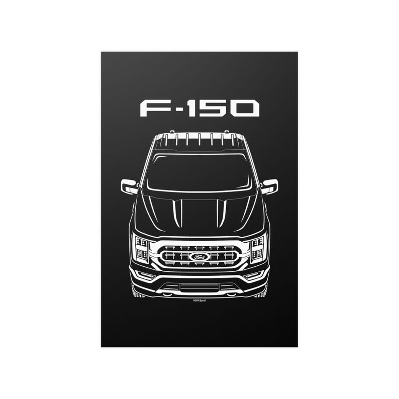 Ford F150 20212023 Poster Etsy