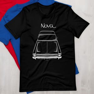 Chevrolet Nova 1966 1967 T shirt 66 67 Chevy Nova Shirt Car Enthusiast Gifts Cars Gift Racing Shirts Car Tees
