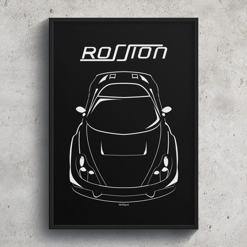 Rossion Q1 Poster Automotive Art Print Garage Wall Decor Car Gifts Wall