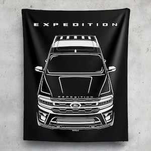 Ford Expedition 2022 2024 Tapestry Cars Art Print Garage Decor Car Enthusiasts Gift Wall Hangings Man Cave Art