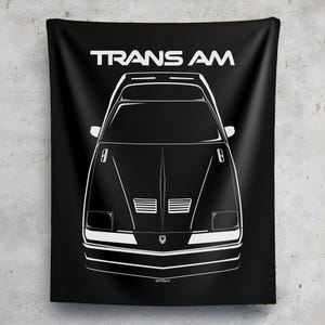 Pontiac Firebird Trans Am 3rd gen Wall Tapestry Trans Am Wall Art Man Cave Wall Art Garage Tapestries Gifts for Car Lovers