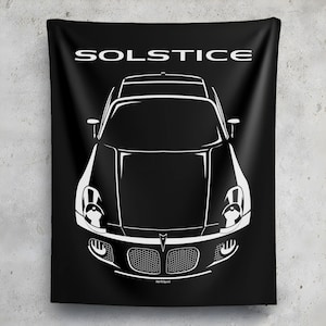 Pontiac Solstice GXP Coupe Wall Tapestry Pontiac Solstice Garage Wall Art Man Cave Wall Art Garage Tapestries Gifts for Car Lovers