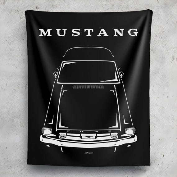 Ford Mustang Fastback 1966 Wall Tapestry Classic Mustang Muscle Car Man Cave Wall Art Garage Tapestries Gifts for Car Lovers Etsy