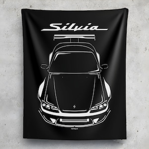 Nissan Silvia S15 Body Kit Tapestry Wall Art JDM Decor Garage Wall Hangings Car Gifts Cars Art