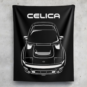 Toyota Celica GT Four RC ST185 Tapestry Wall Art JDM Decor Garage Wall Hangings Car Gifts Cars Art