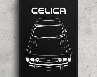 セリカ世代のアートプリント：JDM日本のスポーツカーポスター - Etsy 日本