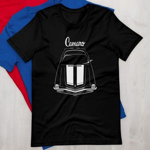 Retro 1991 Red Chevy Camaro T-Shirt - Heartbeat Of America Unisex Tee, Ring-Spun Cotton - View #9
