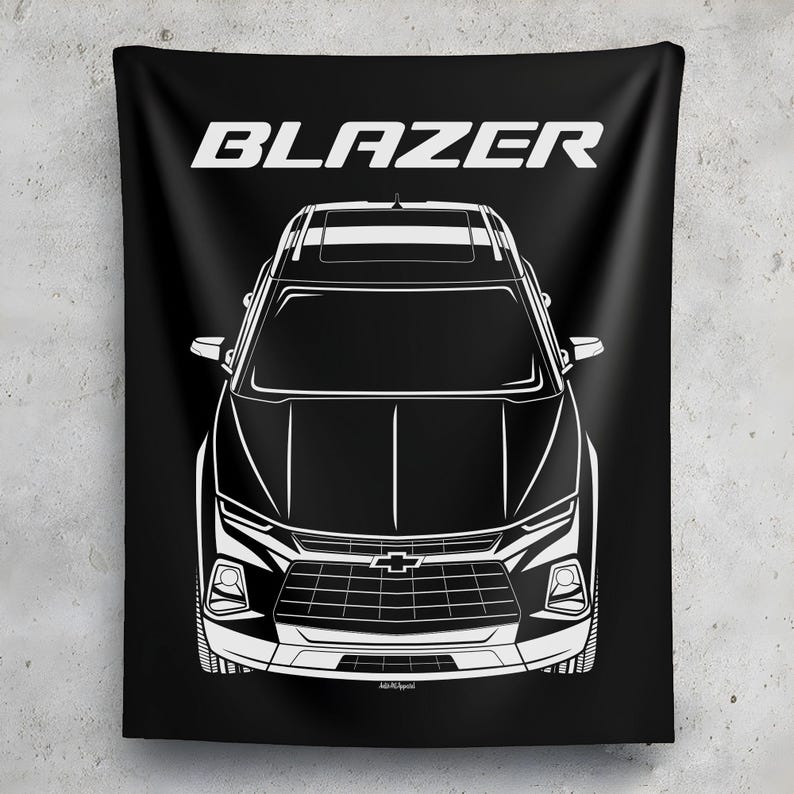 Chevrolet Blazer 20192022 Tapestry Auto Art Print Garage Decor Car