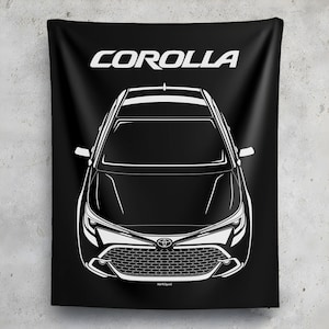 Toyota Corolla 2023 2024 Tapestry Wall Art JDM Decor Garage Wall Hangings Car Gifts Cars Art