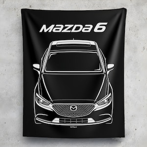 Mazda Mazda6 2018 2021 Tapestry Wall Art JDM Decor Garage Wall Hangings Car Gifts Cars Art