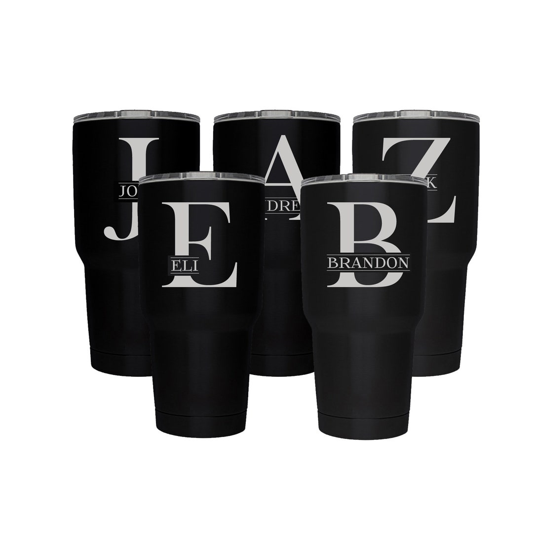 Groomsman Gift Set Tumblers, Wedding Party Groomsmen Gift Set, Engraved