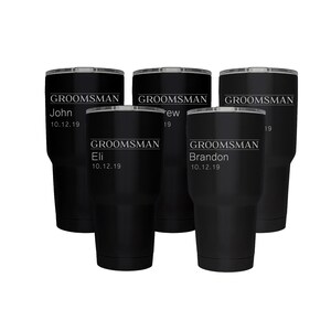 Engraved Groomsman Tumblers, Groomsmen Gifts, Personalized Tumbler,Beer Mug, Personalized Tumbler,Better than a Yeti ;), Pick your quantity