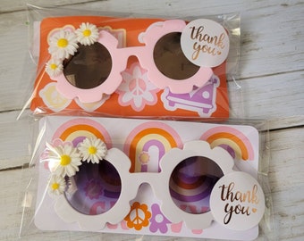 Daisy Flower Power Sunglasses Photoshoot Prop for kids, 27 Colors, NEW Colors 2023