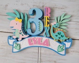 3 Rex Cake Topper in Lyla