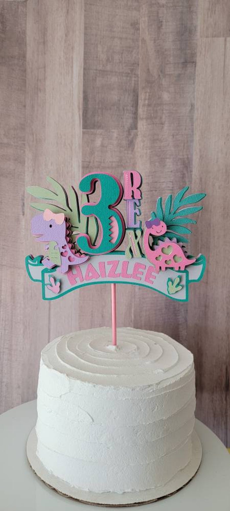 3 Rex Cake Topper in Ziya image 1