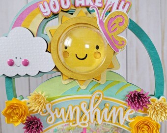 You Are My Sunshine Theme Cake Topper Centerpiece