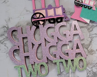 Girls Chugga Chugga Two Two Train Cake Topper