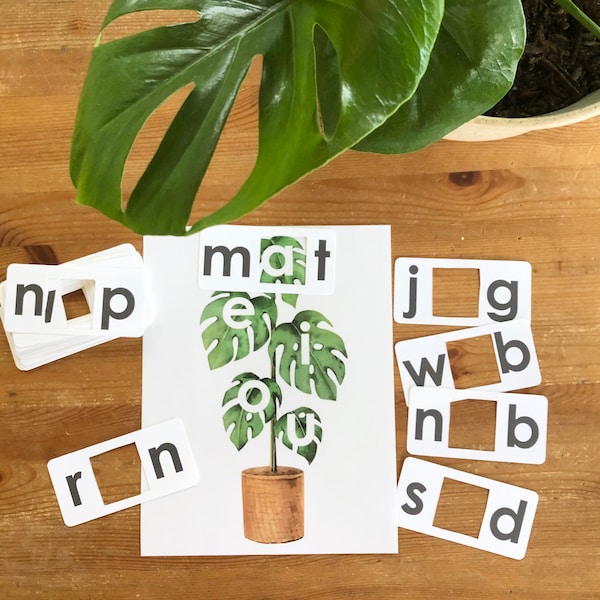 Printable Montessori Vowel Tree