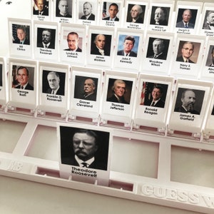 Amerikaanse presidenten afdrukbare raadspel-insteekkaarten