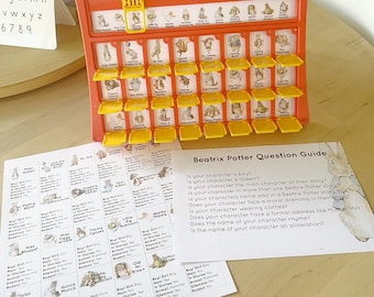 Beatrix Potter Guess Who 2.0 Printable Insert Card