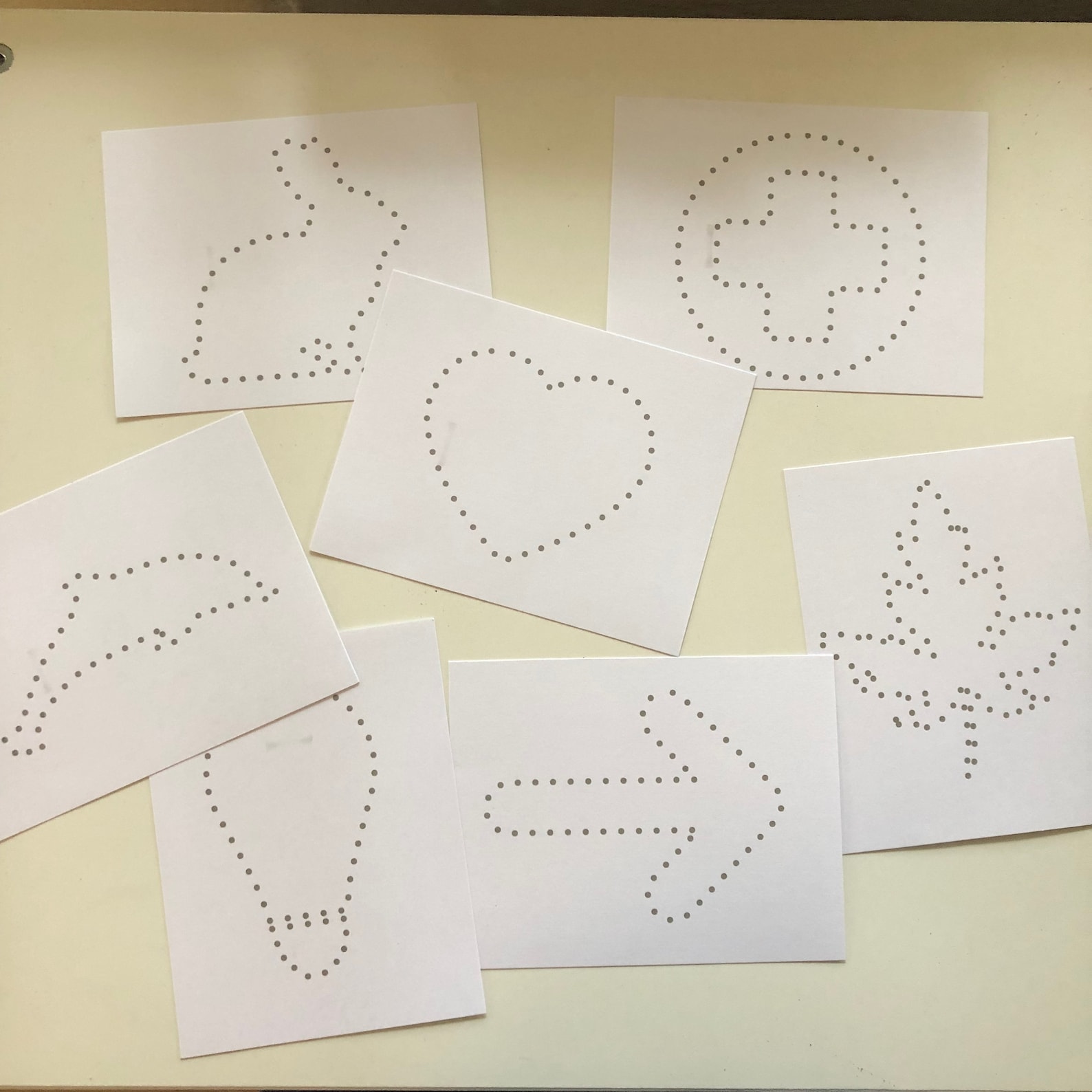 Push Pin Poke Montessori Fine Motor Skills Printable Cards Etsy