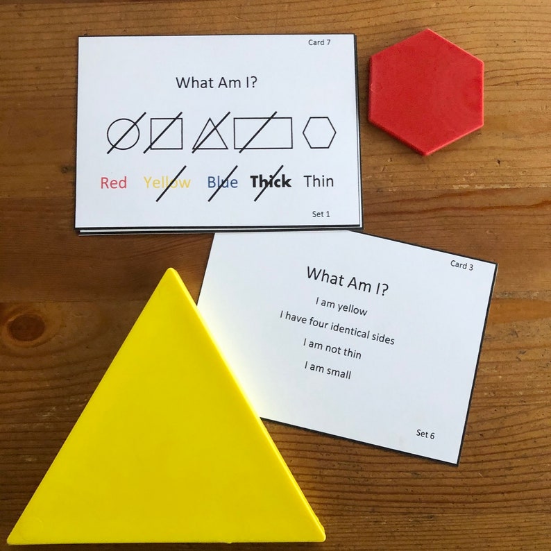 Printable Montessori Attribute Block Activity Bundle | Etsy