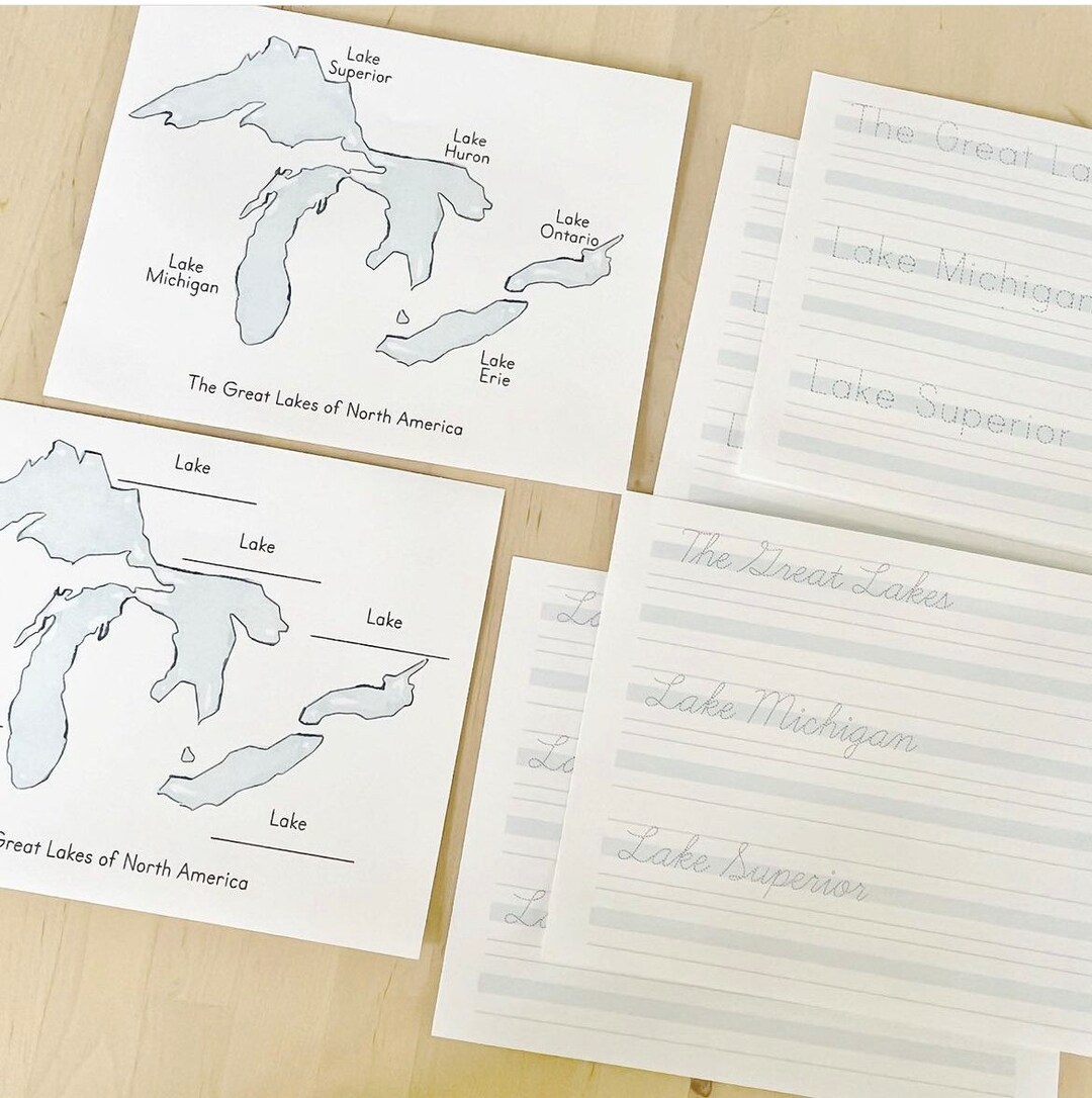 Great Lakes Study Set Etsy