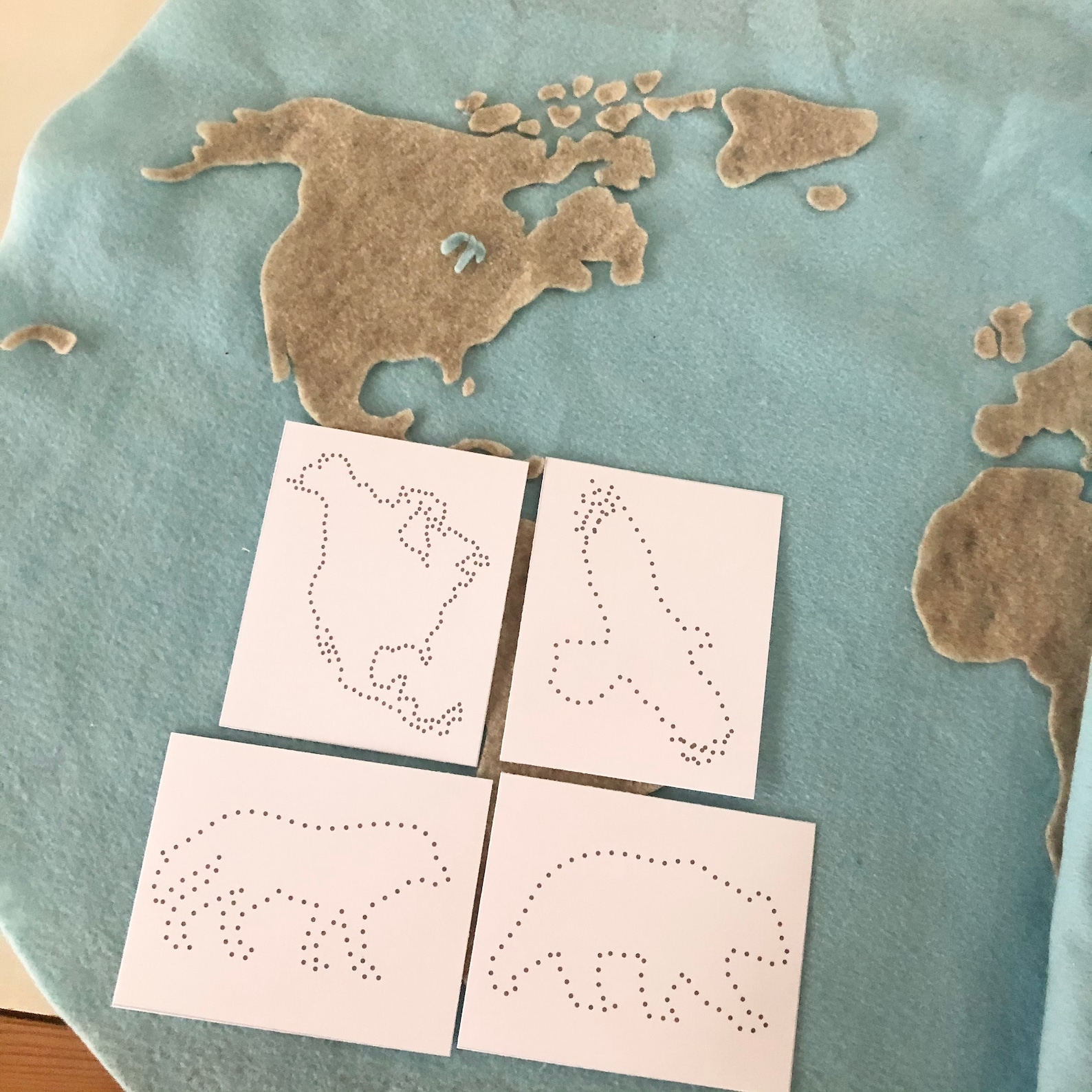 Pin Pocking Map 7 Continent Pin Poking Set - Etsy